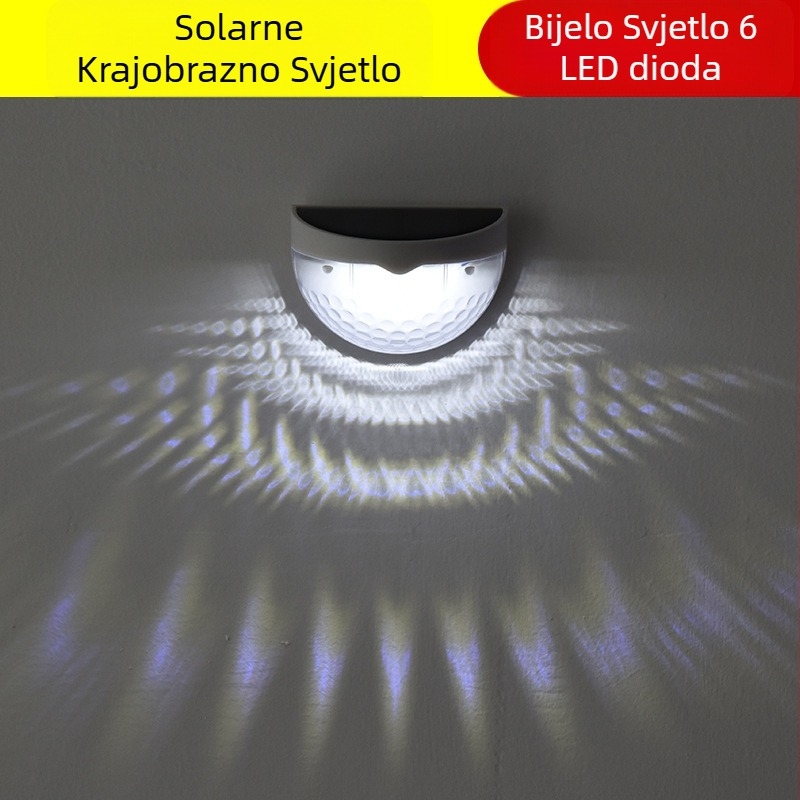 Amazon solarno svjetlo LED zidno svjetlo polukružno vrtno atmosfersko svjetlo svjetlo za ogradu bazena solarno vrtno svjetlo