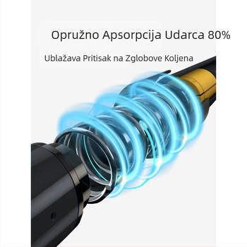 Planinarski štap od karbona, teleskopski sklopivi štap, profesionalna oprema za planinarenje na otvorenom, protuklizna štaka