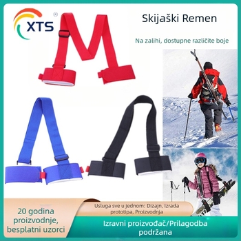 Prekogranični EVA remen za skije, čičak remen za skije, remen za rame, prijenosni materijal za ronjenje snowboardom, veleprodajni remen za sanjke