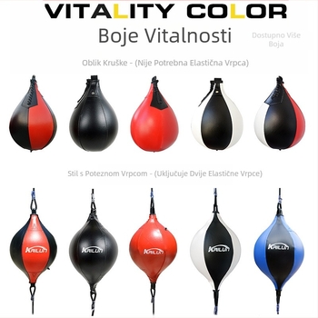 Kailun Odrasli Djeca Boksačka Brza Lopta Viseća Boksačka Lopta Kruškastog Oblika Boksačka Brza Lopta u Obliku Kruške Dodge Brza Lopta Viseći Stil