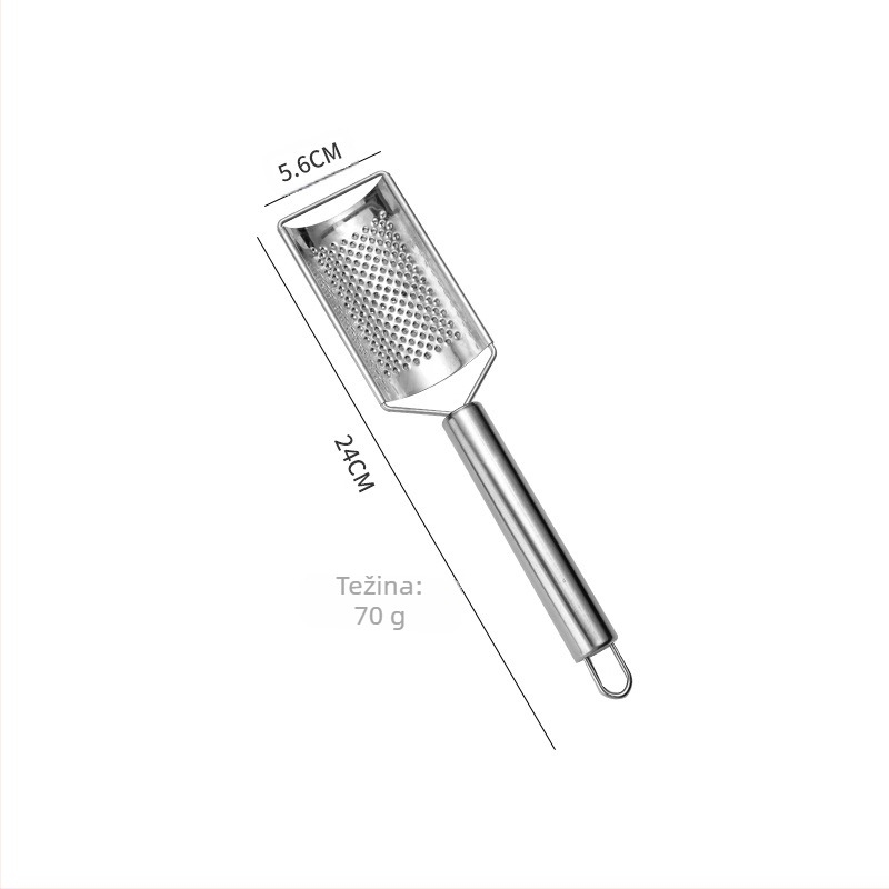 Višenamjenski ribež od nehrđajućeg čelika, ribež za sir, ribež za voće i povrće, ribež za rotkvice, ribež za đumbir
