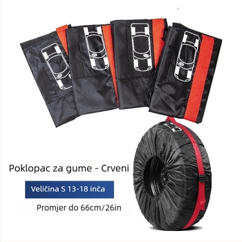 Prekogranična vruća rasprodaja, navlaka za gumu od 190T poliestera i taffete, navlaka za rezervnu gumu za automobil, torba za pohranu zimskih guma, zaštitna navlaka za kotače