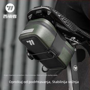 West Rider biciklistička torba s automatskim zaključavanjem, vodootporna torba za sedlo, jastuk, prijenosna torba za pohranu alata