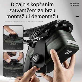 West Rider biciklistička torba s automatskim zaključavanjem, vodootporna torba za sedlo, jastuk, prijenosna torba za pohranu alata