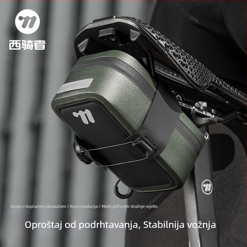 West Rider biciklistička torba s automatskim zaključavanjem, vodootporna torba za sedlo, jastuk, prijenosna torba za pohranu alata