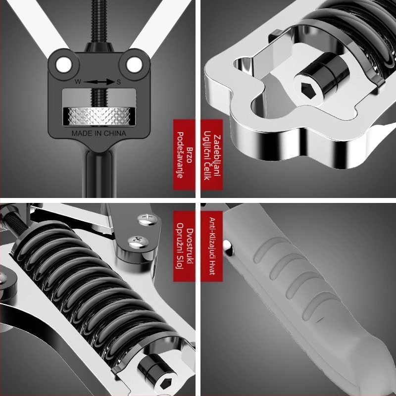 Podesivi uređaj za snagu ruku od 10-200 kg, muška vježba za ruke, trening mišića prsa, višenamjenska oprema za kućni trening i fitness