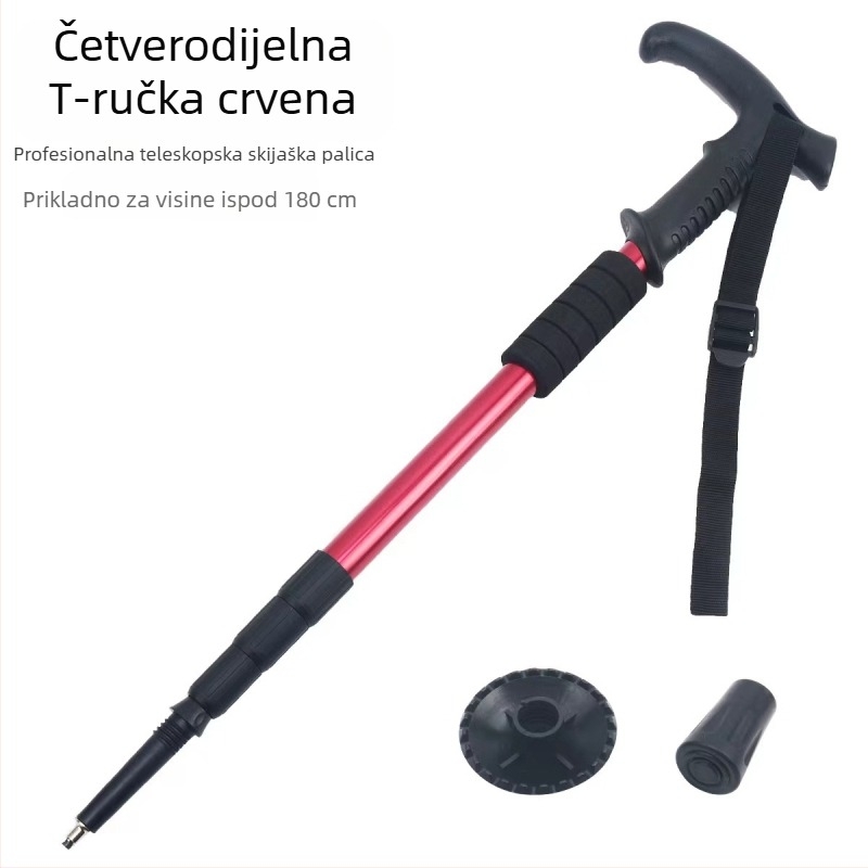 Štapovi za planinarenje na otvorenom, sklopivi štapovi za planinarenje na veliko, proizvođači štaka od aluminijske legure s uvlačenjem u tri dijela