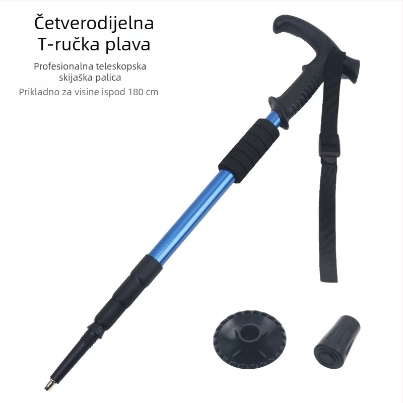 Štapovi za planinarenje na otvorenom, sklopivi štapovi za planinarenje na veliko, proizvođači štaka od aluminijske legure s uvlačenjem u tri dijela