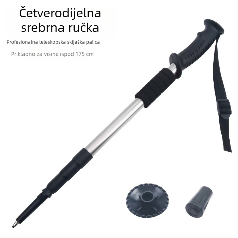 Štapovi za planinarenje na otvorenom, sklopivi štapovi za planinarenje na veliko, proizvođači štaka od aluminijske legure s uvlačenjem u tri dijela