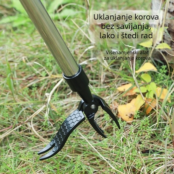 Amazon Novi alat za uklanjanje slamki, nožni alat za uklanjanje korova bez stepenica, kuka za korov za dom i vrtlarstvo, vertikalni alat za uklanjanje korova