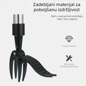 Amazon Novi alat za uklanjanje slamki, nožni alat za uklanjanje korova bez stepenica, kuka za korov za dom i vrtlarstvo, vertikalni alat za uklanjanje korova