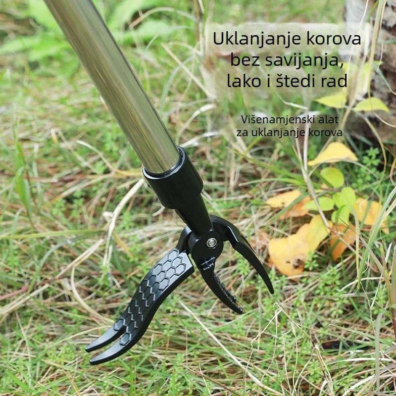 Amazon Novi alat za uklanjanje slamki, nožni alat za uklanjanje korova bez stepenica, kuka za korov za dom i vrtlarstvo, vertikalni alat za uklanjanje korova