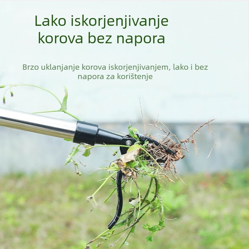 Amazon Novi alat za uklanjanje slamki, nožni alat za uklanjanje korova bez stepenica, kuka za korov za dom i vrtlarstvo, vertikalni alat za uklanjanje korova