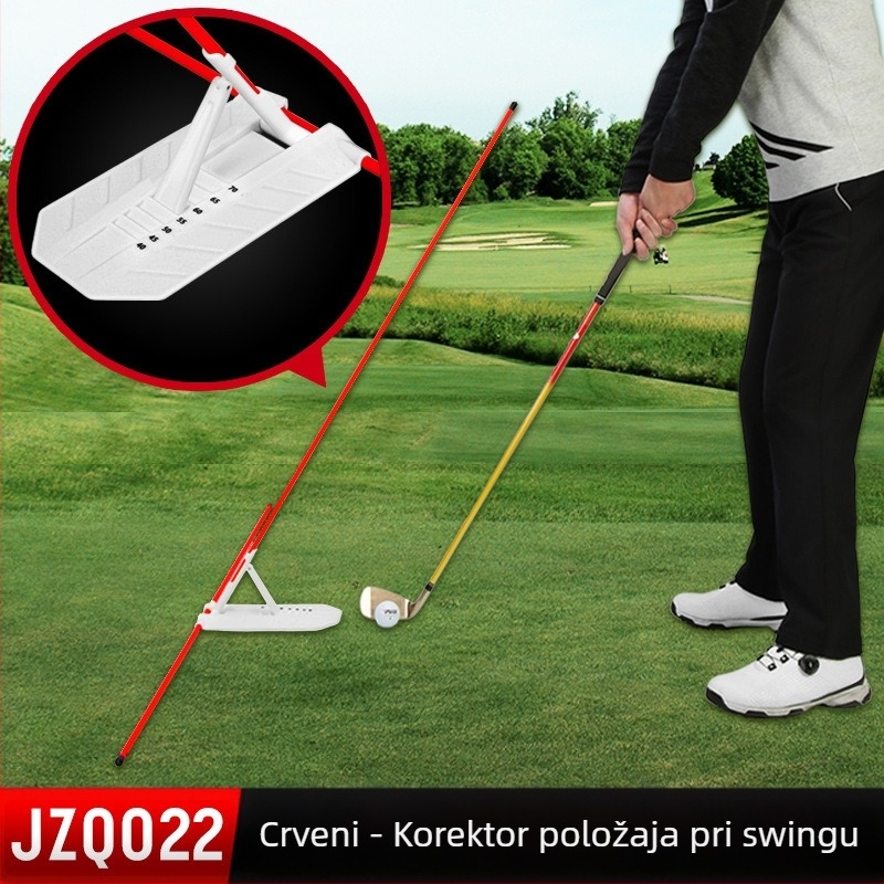 PGM Novi golfski sklopivi štapić za pokazivač smjera, pomoćni korektor zamaha, pribor za vježbanje početnika