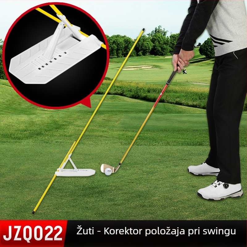 PGM Novi golfski sklopivi štapić za pokazivač smjera, pomoćni korektor zamaha, pribor za vježbanje početnika