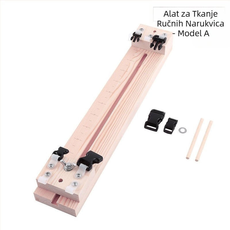 Amazon Hot Sale Umbrella Steel Braiding Braid Braid DIY Weaver Fixing Tools Ogrlica Braid Braid Wooden Frame