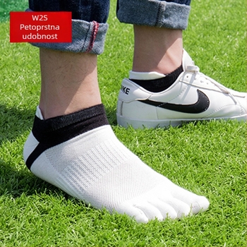 Petoprste Shu čarape s pet prstiju, muške pamučne kratke cijevi s mrežicom, proljetne i ljetne niske čarape s brodićem, veleprodaja d do