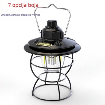 Retro konjska lampa za kampiranje vanjska lampa za šator lampa za kampiranje lampa za atmosferu lampa za punjenje lampa za kampiranje LED rasvjeta viseća lampa
