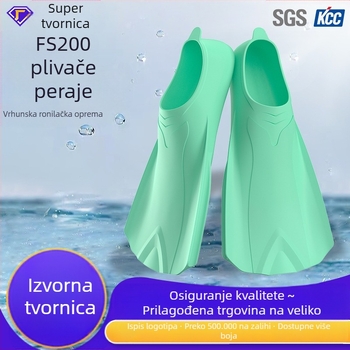 Silikonske peraje u boji, prilagođene za trening ronjenja, prsno, dječje plivanje, slobodno ronjenje