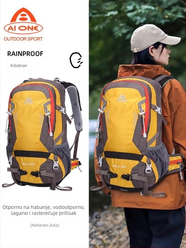 Ai Wang Outdoor Sports Planinarenje i planinarenje Višenamjenski ultra lagani ruksak od oxfordske tkanine velikog kapaciteta 35 litara za muškarce i žene