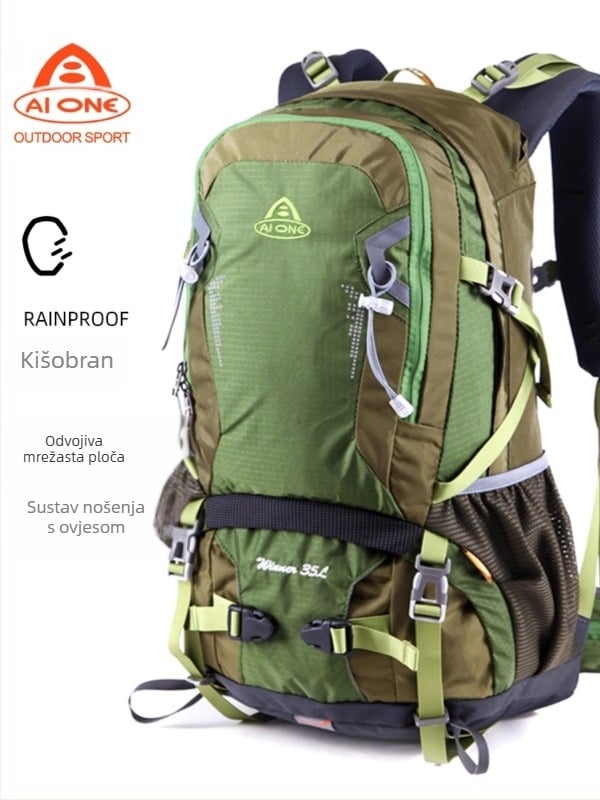 Ai Wang Outdoor Sports Planinarenje i planinarenje Višenamjenski ultra lagani ruksak od oxfordske tkanine velikog kapaciteta 35 litara za muškarce i žene