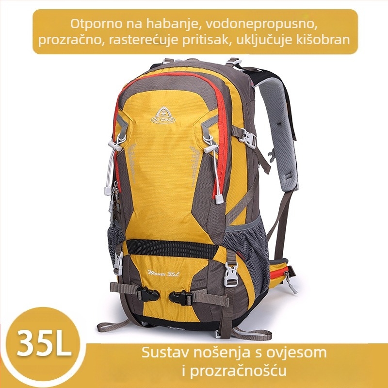 Ai Wang Outdoor Sports Planinarenje i planinarenje Višenamjenski ultra lagani ruksak od oxfordske tkanine velikog kapaciteta 35 litara za muškarce i žene