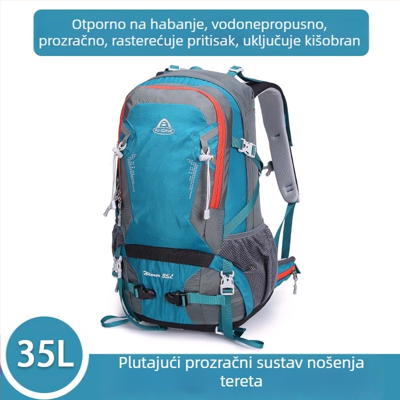 Ai Wang Outdoor Sports Planinarenje i planinarenje Višenamjenski ultra lagani ruksak od oxfordske tkanine velikog kapaciteta 35 litara za muškarce i žene