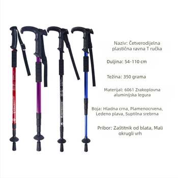 Najprodavaniji štapovi za planinarenje na otvorenom, uvlačivi planinarski štapovi, štapovi za hodanje od aluminijske legure, štapovi za hodanje, štapovi