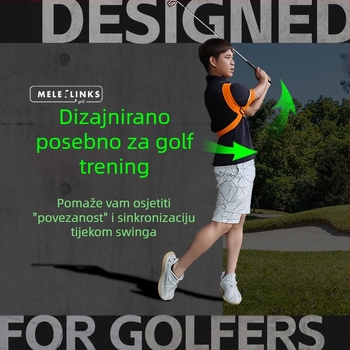 Korektivni pojas za golf, elastični pojas za povezivanje s nadlakticom, pomoćni pribor za početnike, uređaj za trening zamaha u golfu