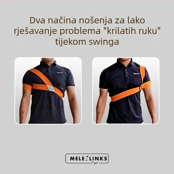 Korektivni pojas za golf, elastični pojas za povezivanje s nadlakticom, pomoćni pribor za početnike, uređaj za trening zamaha u golfu