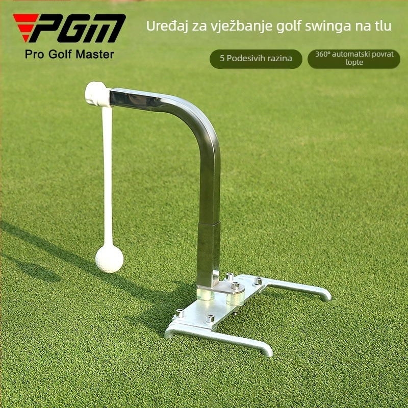 PGM Novi golfski uložak za vježbanje swingom, rotacija od 360 stupnjeva, podesiva visina, prijenosni