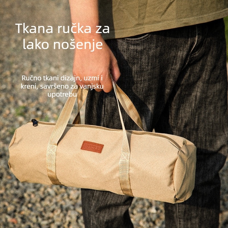 Kamperski šator, vjetra od užeta, alat za čavle na tlu, kozmetička torba, pribor za kampiranje, kozmetička torba, vanjska torba, vrećica za čavle na tlu, cilindrična torba