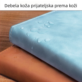 Bilježnica od debele kože s kopčom, poslovni ljudi, jednostavni studenti, 5, knjiga za evidenciju sastanaka