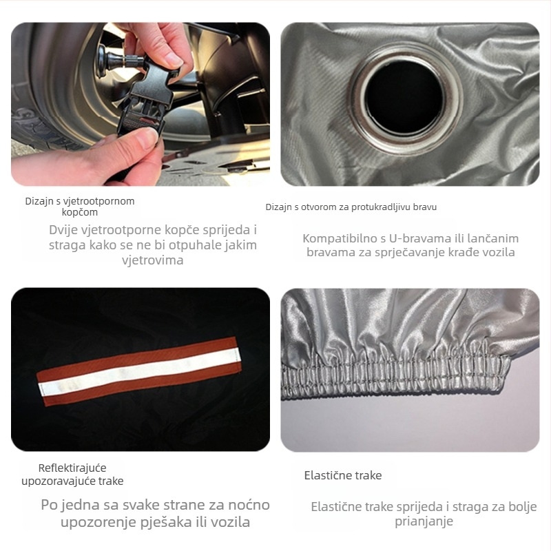 Prekogranična vanjska trgovina Amazon Navlaka za motocikle Potpuna navlaka Otporna na kišu Navlaka za sunčanje Navlaka za električni automobil Navlaka za akumulatorski automobil