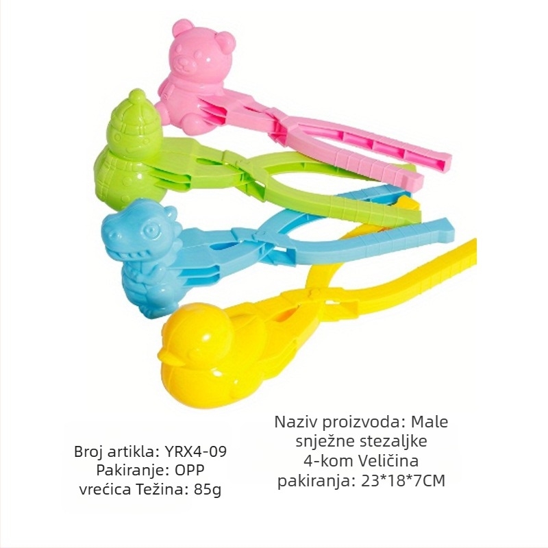 Prekogranična veleprodaja štipaljki za snijeg za djecu, zimska igračka za vanjsku upotrebu, štipaljke za snijeg, interaktivni set za borbu snijegom