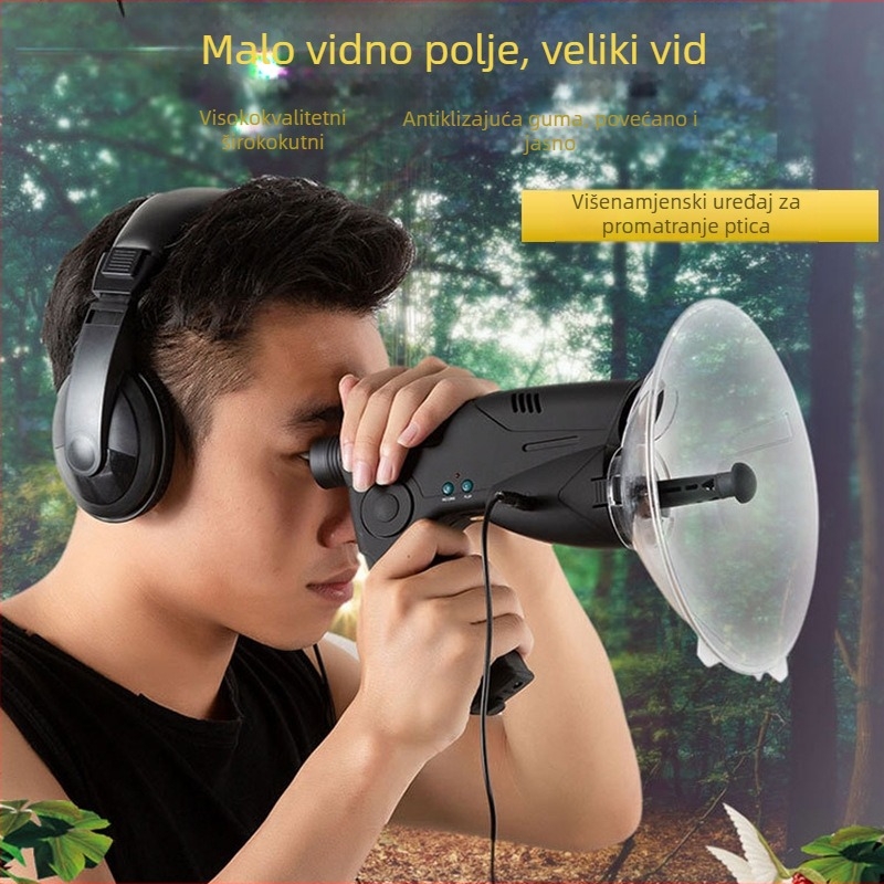 8x teleskop za promatranje ptica, vanjski sakupljač zvukova životinja, monokulari za slušanje ptica