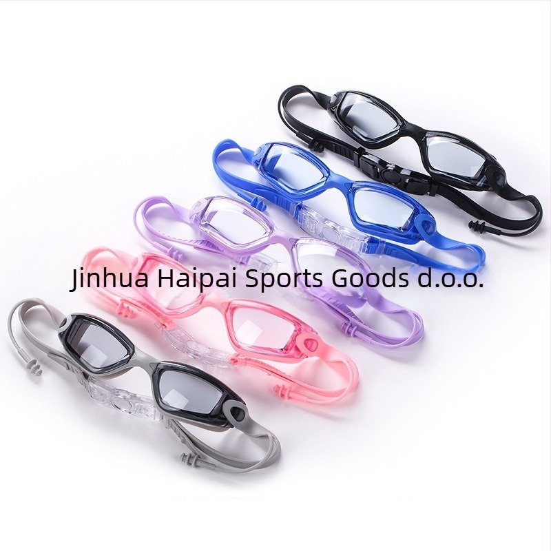 Prekogranične visokorezolucijske naočale za plivanje za odrasle, veleprodajne naočale za plivanje protiv zamagljivanja za muškarce i žene, vodootporne silikonske naočale za plivanje u kutiji