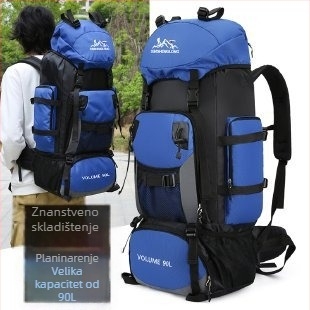 Planinarska torba velikog kapaciteta 90L, vanjski ruksak, vodoodbojni, planinarski, kamperski, putni, za muškarce