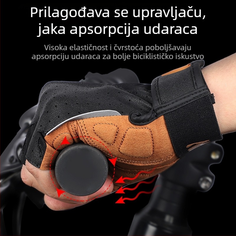 Rukavice za vožnju Western Rider s pola prsta, bicikl, motocikl, bicikl s kratkim prstima, oprema za apsorpciju udaraca i protukliznost