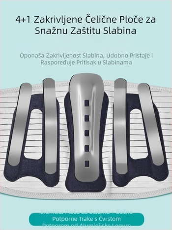 Rodafei vruće prešanje D09 pojas za struk, potpora za lumbalni disk, naprezanje lumbalnog diska, istaknuta lumbalna potpora za bol, proširena prozračna potpora