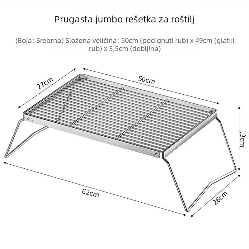 Vanjski sklopivi štednjak s crtanim motivom, stalak za roštilj, kamperska peć, kuhanje čaja, kućanstvo, unutarnji roštilj na ugljen, stalak za roštilj
