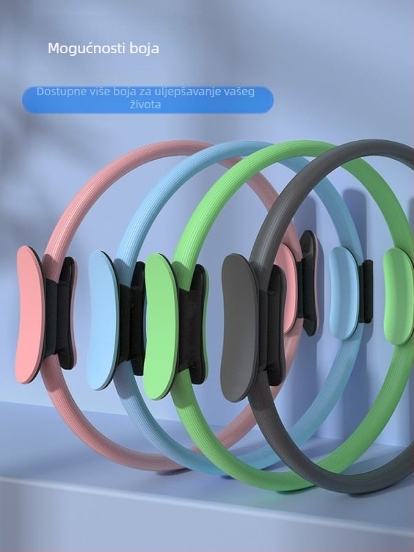 Pilates prsten za jogu, prsten za oblikovanje tijela za početnike, trening mišića zdjeličnog dna, prsten otpora, istezanje nogu, ljepota nogu