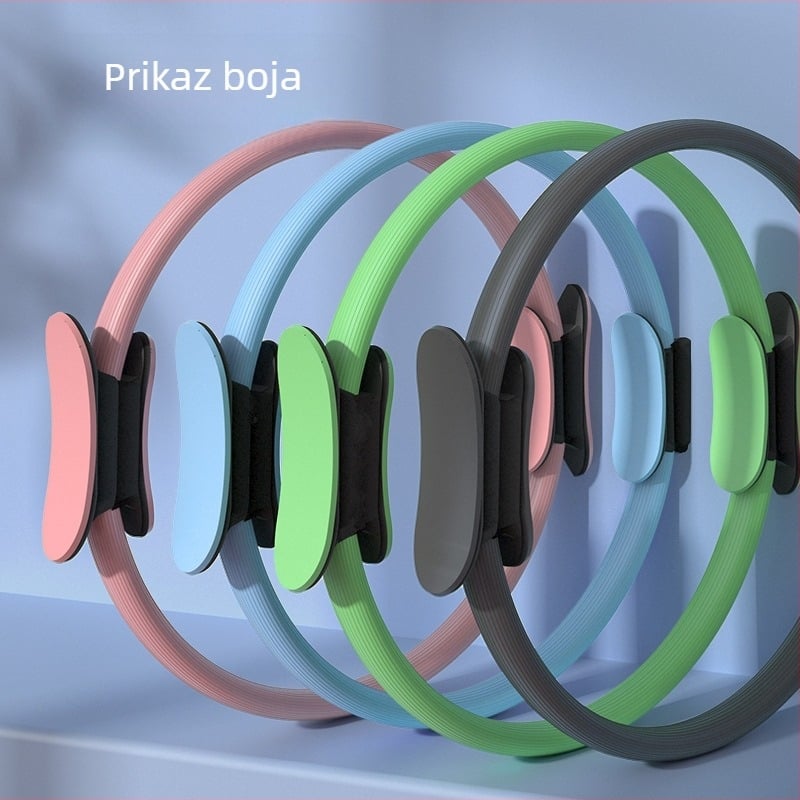 Pilates prsten za jogu, prsten za oblikovanje tijela za početnike, trening mišića zdjeličnog dna, prsten otpora, istezanje nogu, ljepota nogu