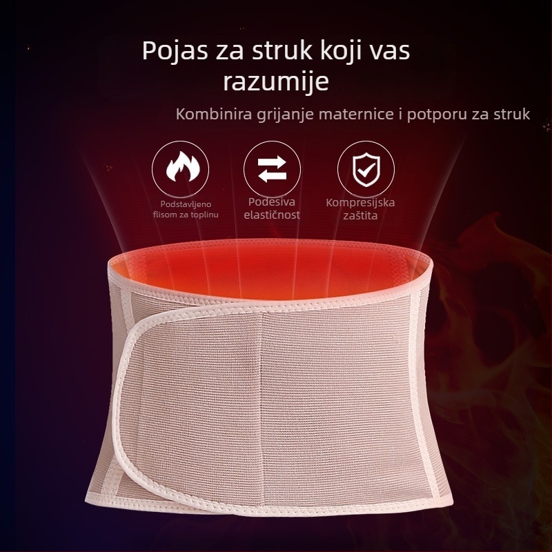 Zimski topli štitnik za struk, zadebljani baršunasti štitnik za struk, grijač za trbuh otporan na hladnoću, topla torba za struk, uniseks