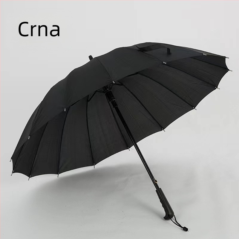 Kišobran od 24 kostiju, automatski kišobran, veliki, predimenzionirani, tvornički veleprodajni ravni kišobran s dugom ručkom, sunčan i kišan, logotip dvojne namjene