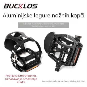 Pedale za brdski bicikl, aluminijska legura s pedalama za uši, najlonske pedale Dead Speed, ravne pedale, pribor za bicikle