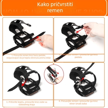 Pedale za brdski bicikl, aluminijska legura s pedalama za uši, najlonske pedale Dead Speed, ravne pedale, pribor za bicikle