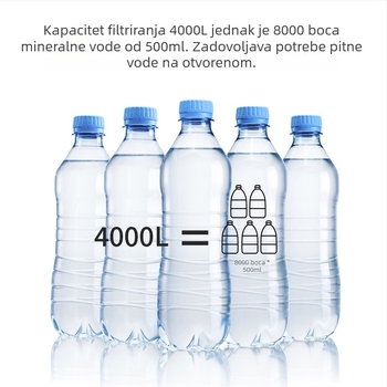 Vanjski filter za vodu u hitnim slučajevima, prijenosni, izravno pročišćavanje pitke vode, slamka za kampiranje i preživljavanje, filter za pitku vodu