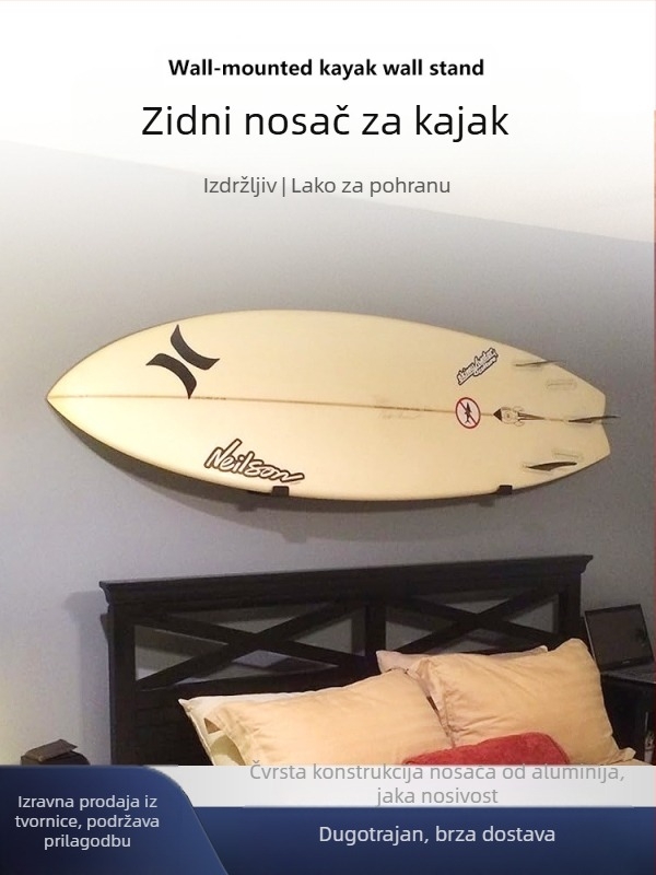 Prekogranični stalak za pohranu kućanskih dasaka za snowboard u garaži, zidni stalak za pohranu dasaka za surfanje SUP-a