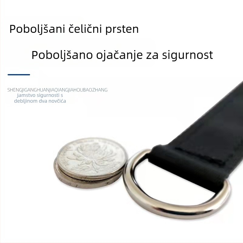 Produžetak horizontalne šipke s kukom za spajanje s oprugom i kopčom za vanjsko planinarenje i penjanje po stijenama, višenamjenski priključak s dvorištem